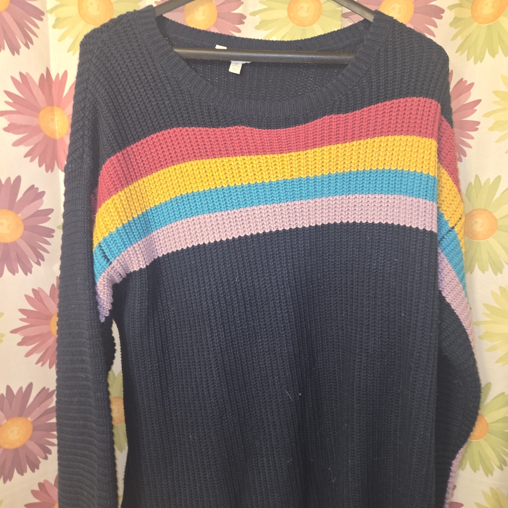 Colorful Striped Women's Sweater
